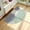 Multi Cyan, variant on Half Circle Kitchen Mats for Floor Cushioned Anti Fatigue,Semi Round Floral Boho Kitchen Rug Non Slip,Waterproof Padded Kitchen Floor Mat Carpet Decor for Sink Laundry Bathroom,Red
