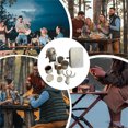 thumbnail image 5 of Taotanxi Camping Coffee Kit, Vintage Outdoor Coffee Pour Over Set, Portable Maker, With Cups And Box, 5 of 7