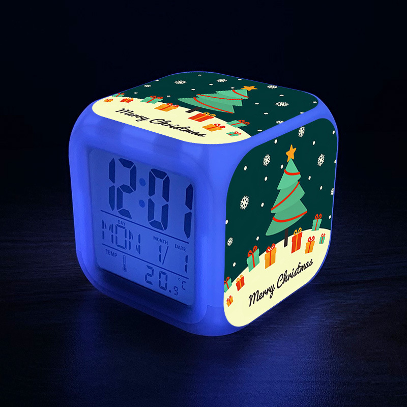 rush-christmas-alarm-clock-7-color-led-square-clock-digital-alarm-clock