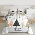 thumbnail image 2 of Feelyou Chic Xmas Tree Bedding Comforter Set for Boy, Cartoon Snowflake Plant Twin Comforter Sets, Fashion Winter Christmas Reversible Bedding Set, Luxury Bedroom Decor, 2-Piece, 2 of 8