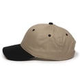 thumbnail image 5 of Outdoor Cap GL-271 Mid to Low Profile Basic Cotton Twill-Khaki/Black-Adult, 5 of 8