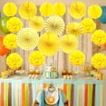thumbnail image 4 of Conjunto de decoración de cumpleaños, guirnalda de feliz cumpleaños con decoración en espiral y pompones de papel de seda, decoración de cumpleaños infantil para niñas y niños de todas las edades. Ofspeizc ZH-443-1, 4 of 6