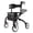 BLACK, variant on PLANETWALK Super Lightweight Rollator for Seniors, Foldable with Seat & 8" All-Terrain Wheels, Durable Aluminum Frame for Travel - Black