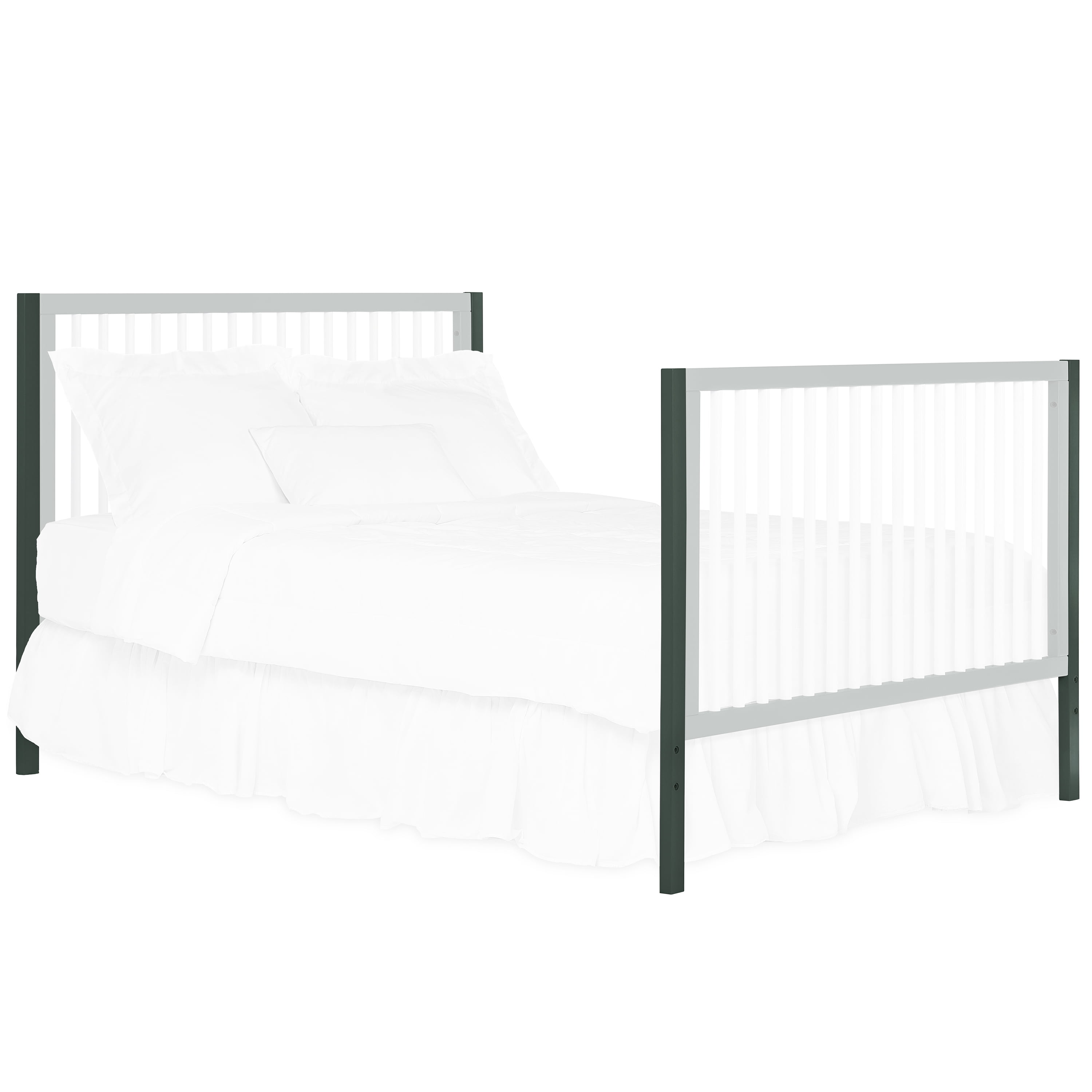Dream On Me Carter Crib Convertible Post, Olive And White