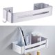 thumbnail image 3 of Estante de Esquina Estante de Baño Montado en Pared Estante de de Baño de Aluminio ado Cepildo Estante de Baño Soporte de Champú Estante Pta cuadrada Baoblaze carrito de bañera, 3 of 7
