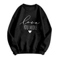 thumbnail image 4 of Matching Shirts for Couples Womens Sweatshirts No Hood Husband and Wife Lightweight Pullover Tops Womens Sweatshirts Lover Funny Print Pullover Sweatshirts for Teen Girls, 4 of 4
