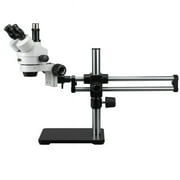 AmScope SM-5TX 3. 5X-45X Trinocular Stereo Microscope On Ball Bearing Boom Stand