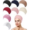 thumbnail image 2 of 8 Pieces Headwear for Women Slouchy Beanies for Women Sleeping Cap Head Covering Slouchy Hair Loss Beanies Hats Soft Cotton Cancer Headwear Hat Stretchy, 2 of 8