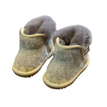 

Jygee 1 Pair New Winter Infant Warm Shoes Cute Snow Boots Unisex Anti-Slip Shoes Toddler First Walkers Sneaker