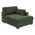 thumbnail image 3 of DREAMSIDEA Oversized Chaise Lounge for Living Room Modern Corduroy Sofa with Left Armrest Indoor Lounge Chair,Green, 3 of 9