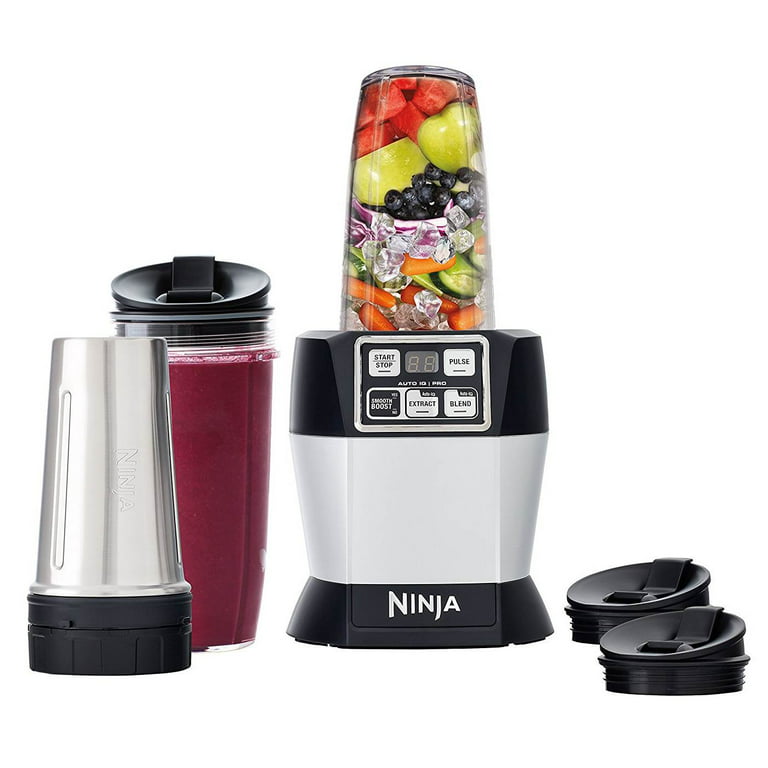 Ninja Auto-iQ Total Boost Kitchen Nutri Food Processor Blender System with  Cups 