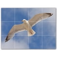 thumbnail image 1 of Picture-Tiles.com: Bird Ceramic Tile Wall Mural WAL500201-43XL. 48"W x 36"H using (12) 12" x 12" Ceramic Tiles-Satin Finish, 1 of 3