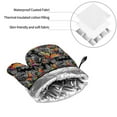 thumbnail image 6 of Daiia Multicolored Butterflies C Pattern Oven Mitts and Pot Holders 4 pcs Set,High Heat Resistant 500 Degree Extra Thicken Long Kitchen Cotton Oven Glove, 6 of 6