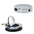 thumbnail image 4 of Westbrass D50P27BJ-26 27" Cable Drive Standard Bath Drain Trim Kit with Rotary Overflow Cover Knob on a Ball Joint Elbow, Pop-Up Stopper and Sch. 40 PVC Fittings, Polished Chrome, 4 of 9
