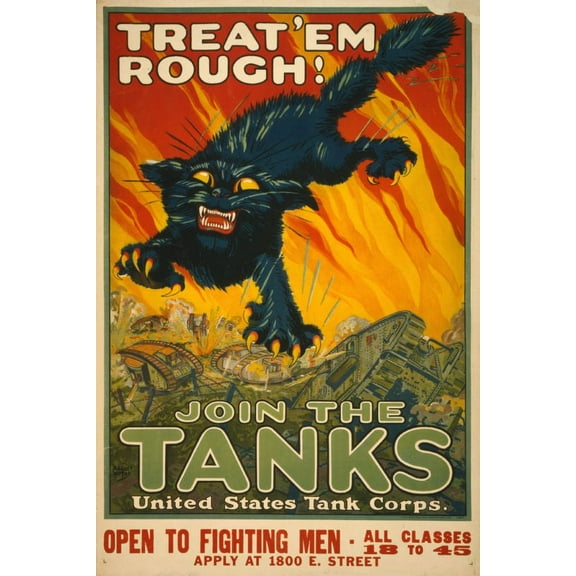 Best Posters Ships Rolled War Propaganda Poster 11Inx17In Mini Poster Tanks 11Inx17In Mini Poster With Mail/Gift Tube 11x17 Poster