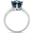 thumbnail image 2 of 2ct Blue Diamond Solitaire Engagement Ring 14K White Gold, 2 of 4
