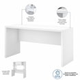 thumbnail image 4 of Bush Business Furniture Echo Bow Front Desk and Credenza Set by, 4 of 9