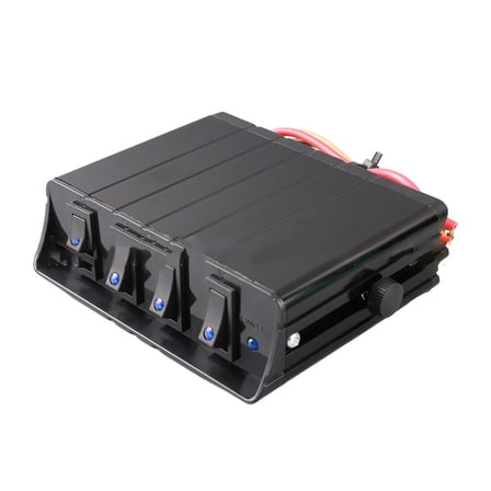 Kairuite 4 Gang Rocker Switch Panel Toggle Controller Box 12V 24V for Truck Car
