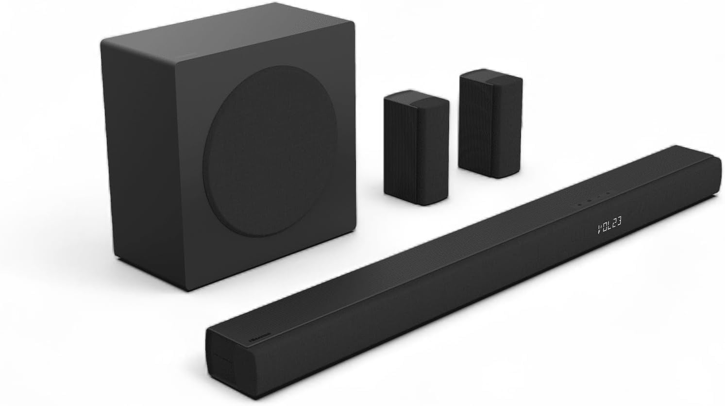 Hisense R651 5.1 Ch 510W Soundbar with Dolby Digital, DTS, EzPlay, Wireless Subwoofer and 2 Rear Speakers(B Grade)