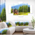 thumbnail image 1 of Small Wooden Home in Mountains - Landscape Canvas Art Print, 1 of 3