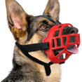 thumbnail image 1 of Dog Muzzle, Silicone Basket Muzzle For Small Medium Large Dogs, Soft Cage Muzzle Prevent Biting Chewing, Allow Drinking Panting,_Special Gift, 1 of 4