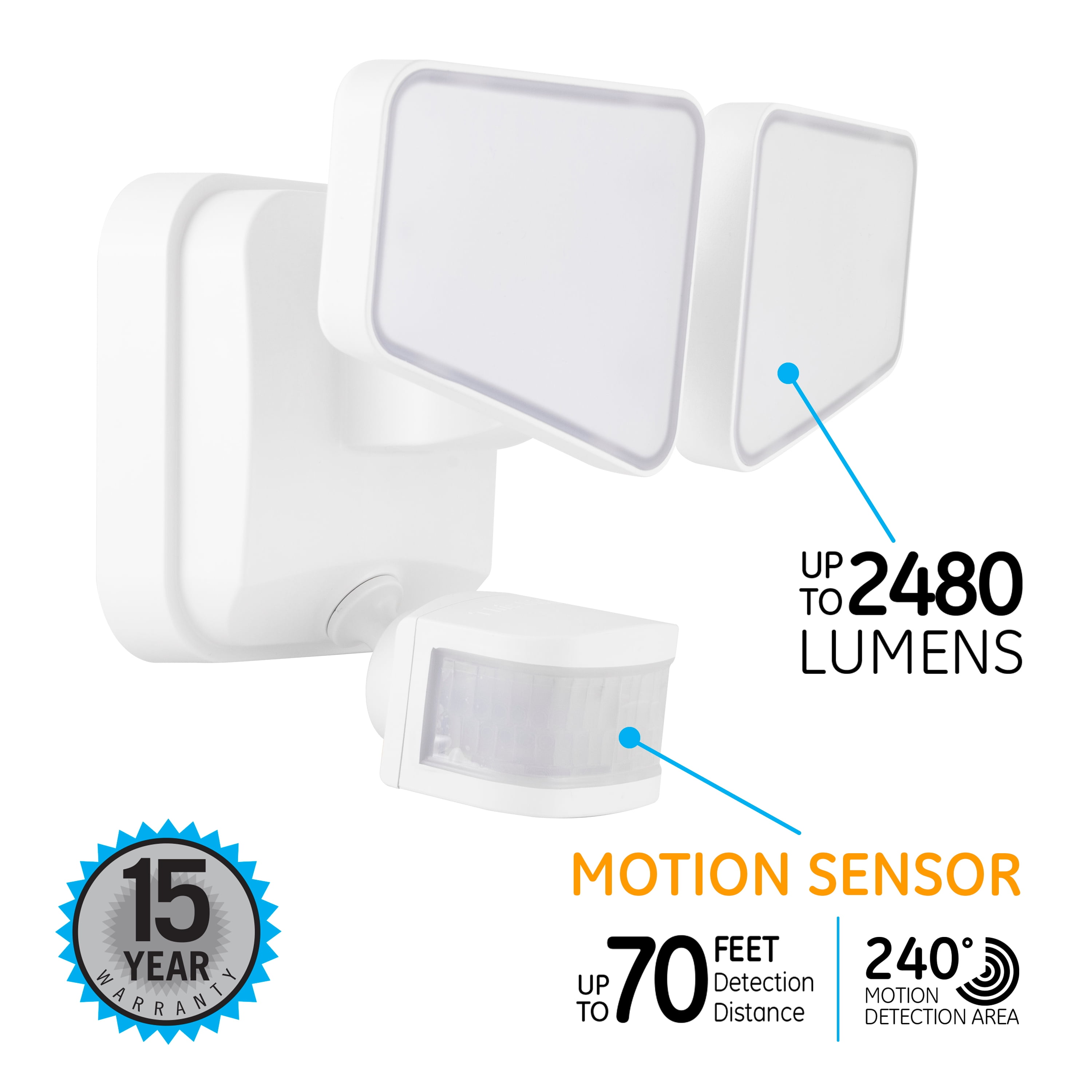 Enbrighten Mini LED Motion-Sensing Night Light, 2 Pack, White