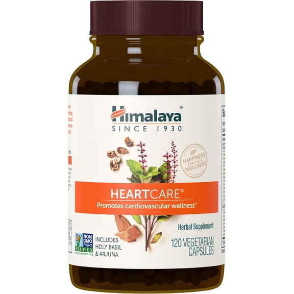 Himalaya HeartCare - Herbal Heart Health Supplements with Ashwagandha and Amla - Vegan,720 mg, 120 Capsules