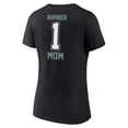 thumbnail image 3 of Women's Fanatics Black Las Vegas Raiders Plus Size Mother's Day #1 Mom V-Neck T-Shirt, 3 of 3