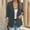 Dark Gray, variant on Dolkfu 3/4 Sleeve Womens Fall&Winter Jackets Red Collared Button Retro Suit Solid Refined Modern Jackets Red,S