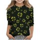thumbnail image 2 of Blusas y camisas de manga larga y cuello redondo para niños y niñas, estilo casual, original, con estampado de manga 3/4 y cuello redondo, ideal para niñas de 3 a 14 años., 2 of 6