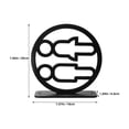 thumbnail image 3 of LOLIPPYY 2pcs Double-Sided Acrylic Restroom Signs for Business - Black Vertical Men & Women Bathroom Wall Plaques for Office, Public Toilet, 3 of 8