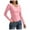 Pink, variant on 2024 Women's High Neck Slim Long Sleeve Top - Turtleneck, Tight Fit, Casual Shopping