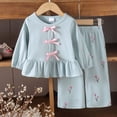 thumbnail image 6 of KPOPLK Toddler Baby Girl Fall Clothes 9 12 Months 2T 3T Infant Outfit Bowknot Long Sleeve Pullover Sweatshirts and Trousers Pants Set,Size 18-24 Months, 6 of 9