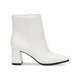 thumbnail image 2 of INC Womens White Cushioned Dasha Square Toe Block Heel Zip-Up Dress Booties 11 M, 2 of 3