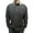 Dark Gray, variant on Mens Plus Size Cotton Blouse Solid Color Quilted Lapel Button Long Sleeve Tops with Pocket Loose Business Workwear Tops