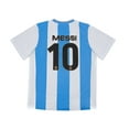 thumbnail image 3 of Icon Sports Argentina Player 10 Official Licensed Poly T-Shirt Soccer Tee Top Youth Boys' Size - White, YM, 3 of 6
