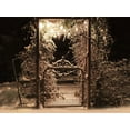 thumbnail image 2 of Deiter, Lori 14x12 Gold Ornate Wood Framed with Double Matting Museum Art Print Titled - Snowy Garden Gate, 2 of 4