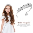 thumbnail image 4 of Bridal Crown Crystal Comb Hair Hoop Rhinestone Bride Headdress Wedding Hair Band, 4 of 8