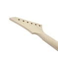 thumbnail image 4 of Electric Guitar Neck 24 Fret 25.5 inch Maple Fretboard Shark Fin Inlay Bolt On Heel, 4 of 6