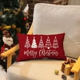 thumbnail image 3 of Christmas Pillow Covers 12x20 Inch Christmas Tree Merry Christmas Decorative Red Throw Pillows Winter Christmas Decor for Home Couch 143B, 3 of 6