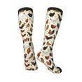 thumbnail image 4 of Balery Roosters and Chickens Printed Novelty Socks Men's Women's Crew Socks Sports Socks Knee High Socks Cotton Socks Quirky and Cool Socks, 4 of 9