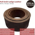 thumbnail image 2 of ELW 9-10 oz. 3.6-4mm Dark Brown Straps, Belts, Strips 10"X60" 25.4x152cm - Belt Grade Latigo Leather for Cowhide Heavy DIY Craft - Pet Collars, Blanks, Accessory, Jewelry, Key Chains, 2 of 9