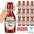 thumbnail image 1 of Set de botellas de vidrio con tapa abatible Vesici Homemade Vanilla, 200 ml, 1 of 6