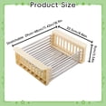 thumbnail image 4 of Extend Kitchen Sink Drain Basket, Adjustable Dish Drying Rack with Stainless Steel Drain Basket, in Sink Dish Drying Rack Portable & Telescopic Space-Saving for Fruit, Vegetable, Beige, Small Size, 4 of 9