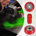 thumbnail image 4 of Uxcell 4-Pack 3D Printer Rollers V Slot, 24mm POM Pulley Wheels 625ZZ Double Bearing for 3D Printer/CNC, Red, 4 of 6
