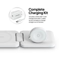 thumbnail image 5 of Powertek 3-in-1 15W Qi Tri-Fold Wireless Charge Pad, White, 5 of 6