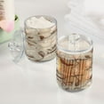 thumbnail image 5 of Ryvnso 2 Pack Qtip Holder Organizer Vintage Magnolia Flowers Butterflies Bathroom Cotton Swabs Cans Storage Canister, 5 of 7