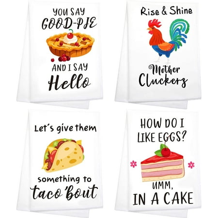 4 Pieces Funny Quotes Kitchen Towels Dishcloths Home Housewarming Present Flour Sack Cleaning Towel Drying Dishes Cooking in Kitchen Household Tea Towels for Wedding Shower Party Supplies Favors | Walmart Canada 4 Pieces Funny Quotes Kitchen Towels Dishcloths Home Housewarming Present Flour Sack Cleaning Towel Drying Dishes Cooking in Kitchen Household Tea Towels for Wedding Shower Party Supplies Favors | Walmart Canada