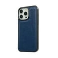 thumbnail image 5 of Case for iPhone 13, Classic Business PU Leather Silicone Bumper Shockproof Protective Phone Cover Hybrid Scratch Resistant Thin Slim Lightweight Case for iPhone 13, Darkblue, 5 of 7