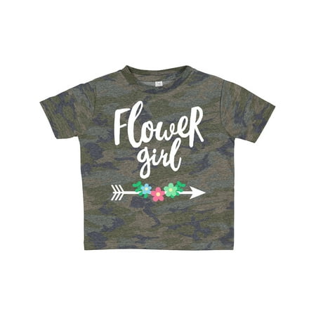 

Inktastic Flower Girl with Arrow and Flowers Gift Toddler Toddler Girl T-Shirt